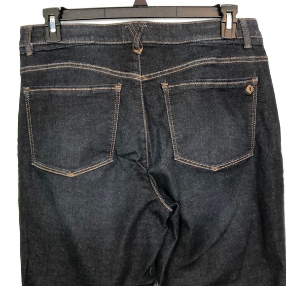 Democracy “AB” Technology Booty Lift Dark Blue Straight Leg Plus Jeans Size 12 - Picture 7 of 14